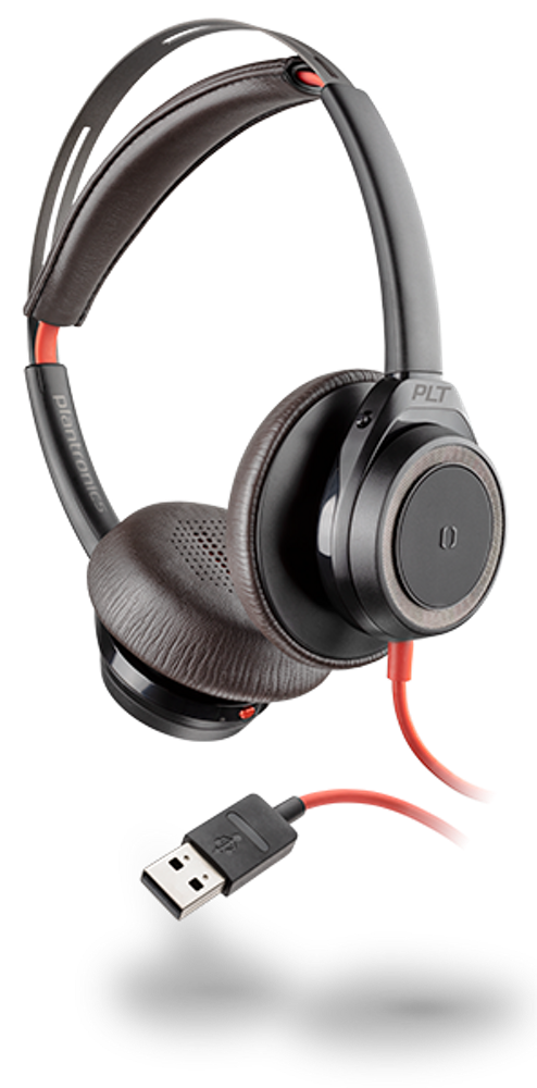 Diadema Blackwire 7225 USB-C, con cable y sin brazo y cancelación de ruido activa de ruido color negro. No. parte 211145-01 Diadema Blackwire 7225 USB-C, con cable y sin brazo y cancelación de ruido activa de ruido color negro. No. parte 211145-01